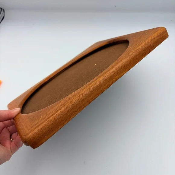 Wood Oval Picture Frame Display Stand Made in Thailand - Picture 3 of 8